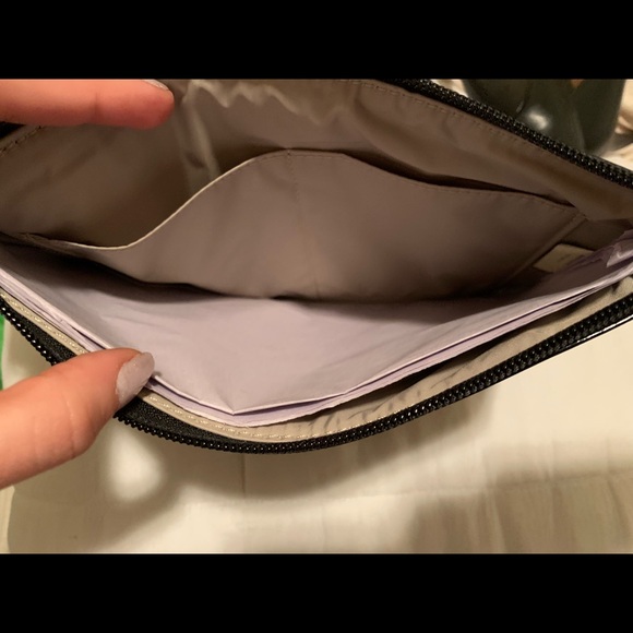 *NWT* Kate spade metro spade black leather clutch - Picture 3 of 8